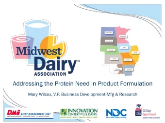 The  Mary Wilcox, V.P. Business Development-Mfg &amp; Research  foodnavigator.com  2015  15 Tr