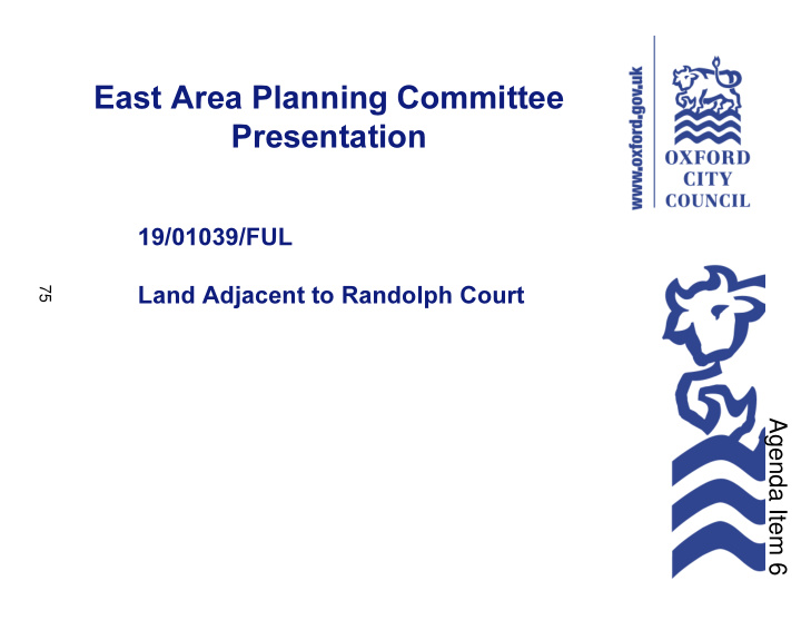 east area planning committee presentation