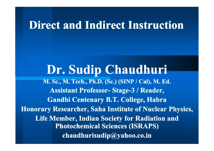 dr sudip chaudhuri dr sudip chaudhuri dr sudip chaudhuri