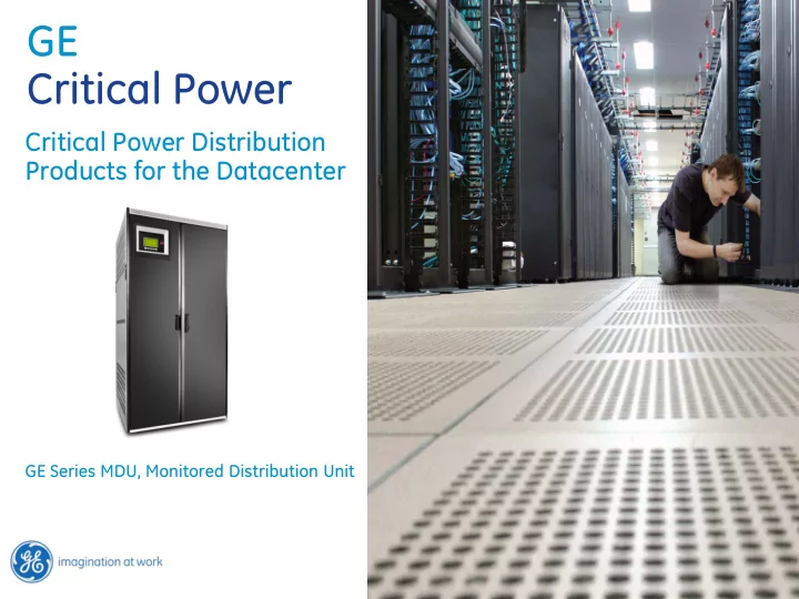 ge critical power