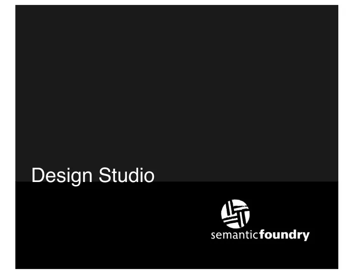 design studio why are we here