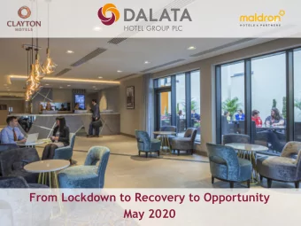 May 2020  Contents  Investment Highlights  slide 3  Phased Approach to Covid 19 Challenge  slide 5