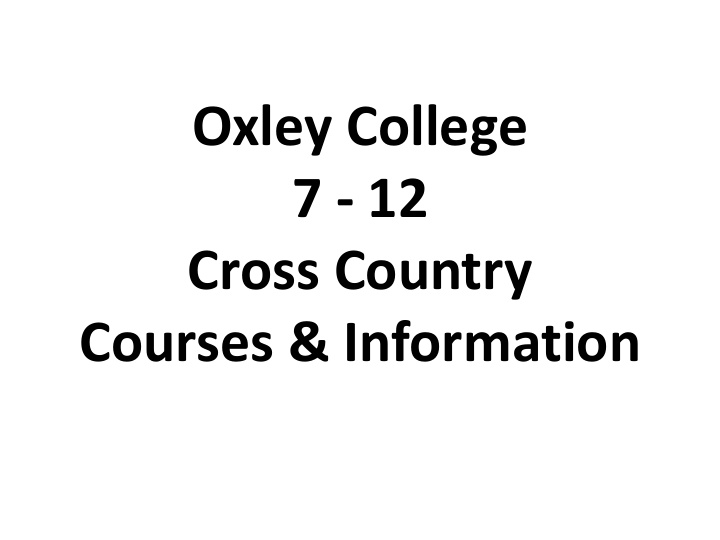 oxley college