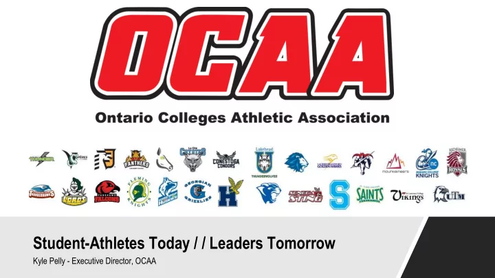 student athletes today leaders tomorrow