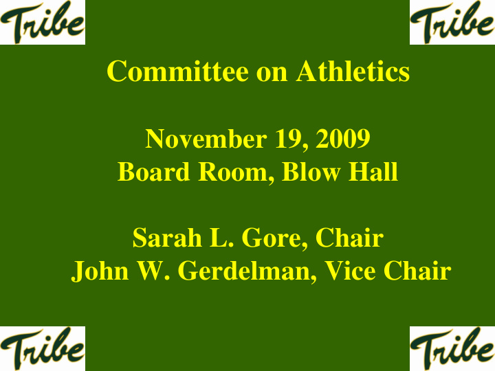 committee on athletics