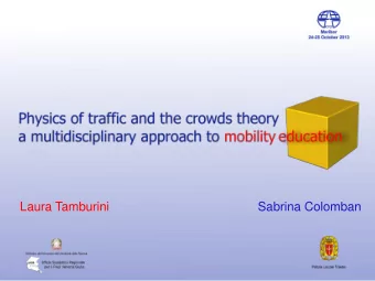 Laura Tamburini                                           Sabrina Colomban  In Italy  road safety