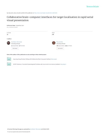 Collaborative brain-computer interfaces for target localisation in rapid serial  visual