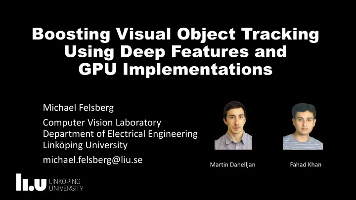 boosting visual object tracking