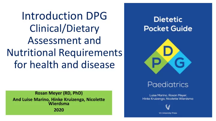 introduction dpg