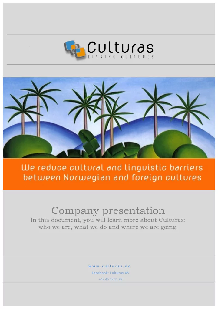 company presentation