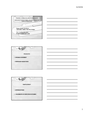 11/10/16  STRATEGIC INTERVENTION SERVICES ASSOCIATES  UNPACKING CULTURE IN FAMILY AND CHILD