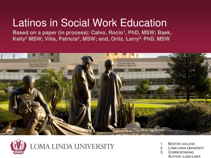 latinos in social work education