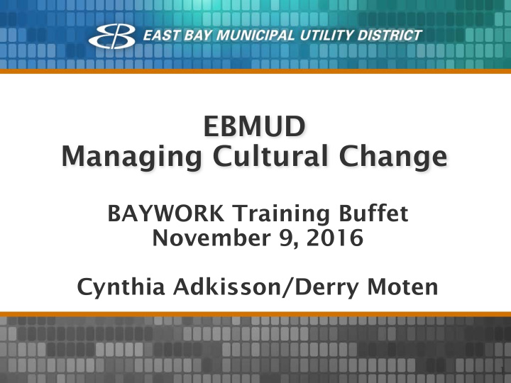 ebmud managing cultural change