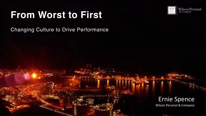 from worst to first