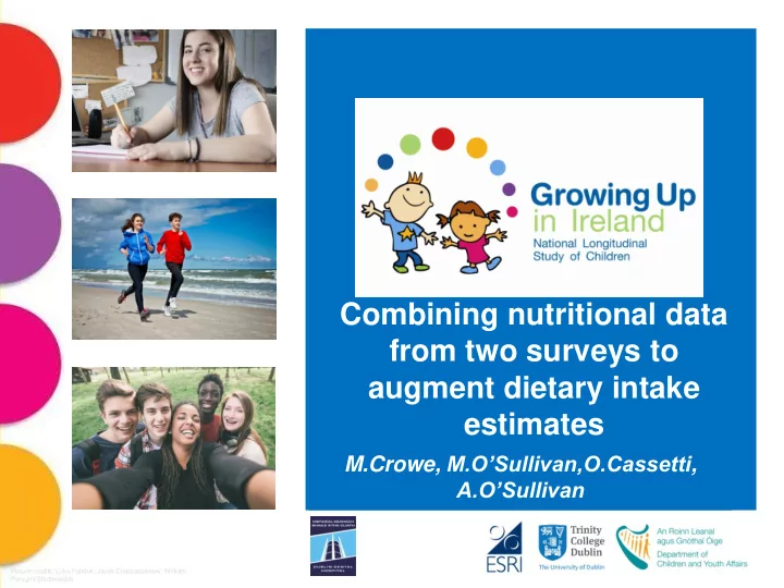 combining nutritional data from two surveys to augment