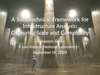 A  A Sociotechnic  nical Fram  amework f  for  In  Infras  astructure A  Anal  nalysis:  Cap  aptur