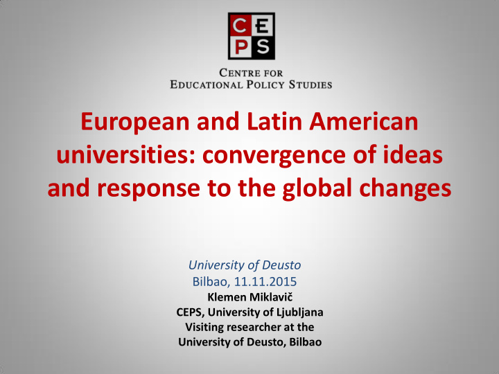 european and latin american universities convergence of