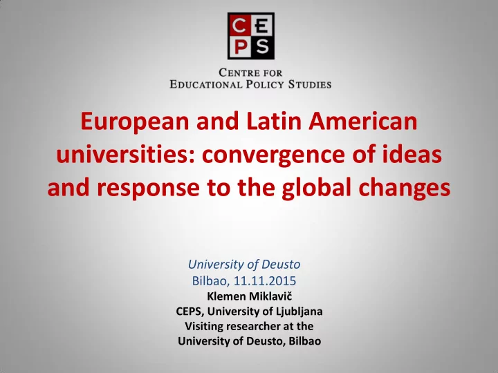 european and latin american universities convergence of