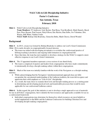 Why a Discipleship Initiative? Slide 8: Our current situation echoes the cultural hostility the