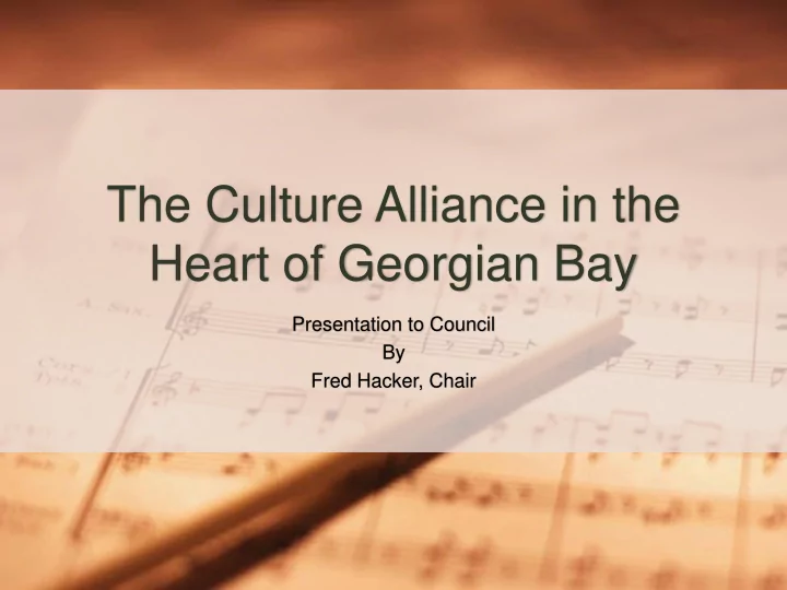 the culture alliance in the
