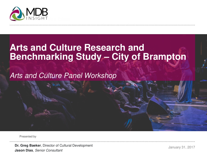 benchmarking study city of brampton