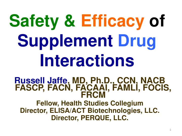 safety amp efficacy of