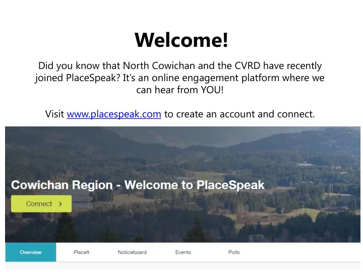 can hear from you visit placespeak com to create an