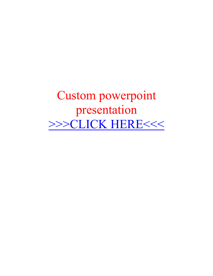 custom powerpoint