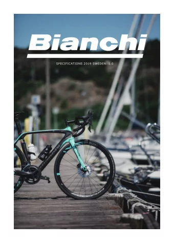 SPECIFICATIONS 2019 SWEDEN. 1.0  THIS BOOK IS PROVISIONAL AND IT WILL BE REPLACED BY THE OFFICIAL