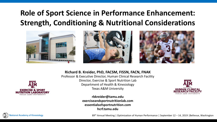 role of sport science in performance enhancement strength