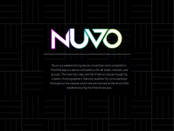 Nuvo is a weekend long dance convention and competition.  The first day is a dance competition for