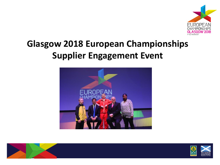 supplier engagement event the european championships