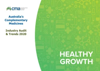 Complementary  Medicines  Industry Audit  &amp; Trends 2020  ABOUT COMPLEMENTARY  MEDICINES