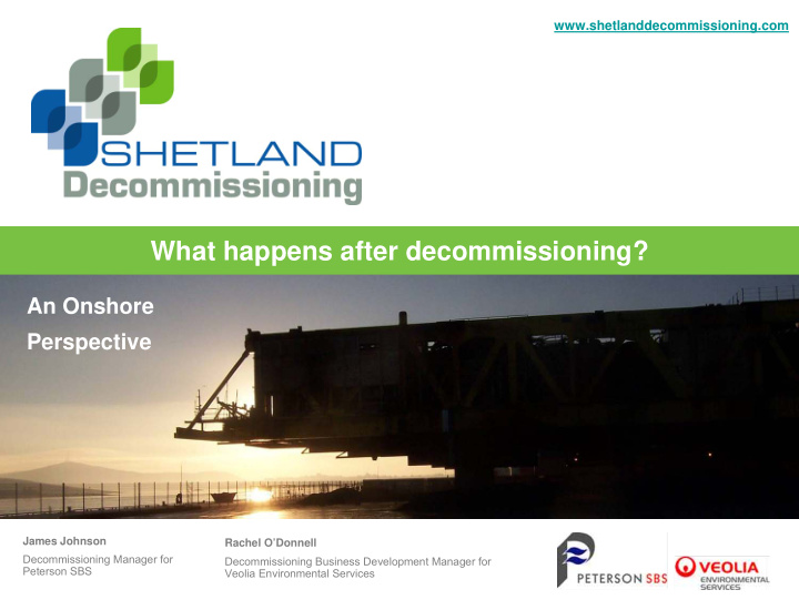what happens after decommissioning