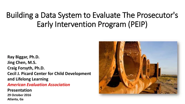 building a data system to evaluate the prosecutor s