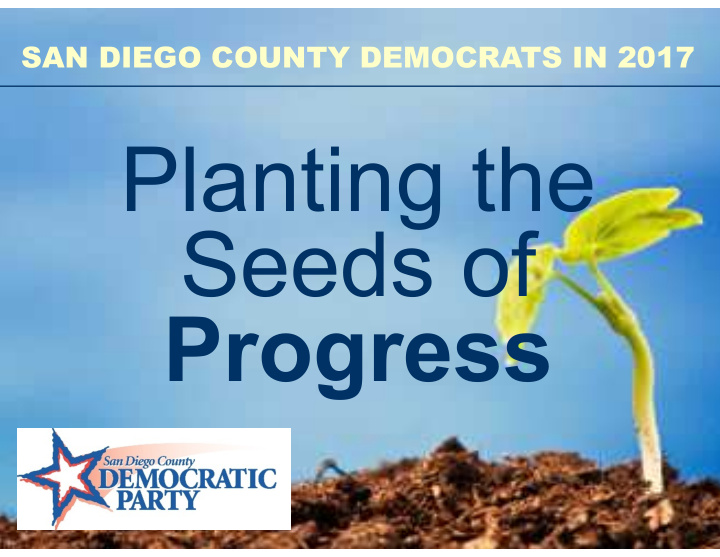 planting the seeds of progress where we are at a glance