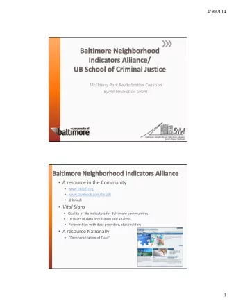 A resource in the Community   www.bniajfi.org   www.facebook.com/bniajfi   @bniajfi