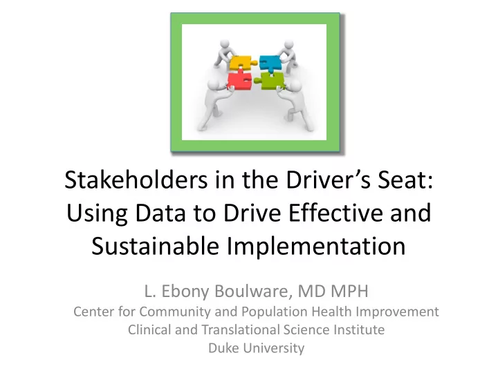 using data to drive effective and