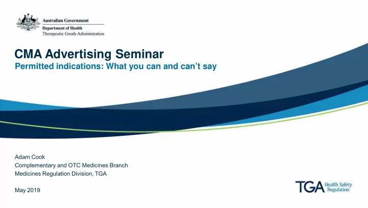cma advertising seminar