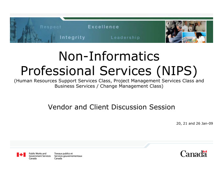 non informatics professional services nips business
