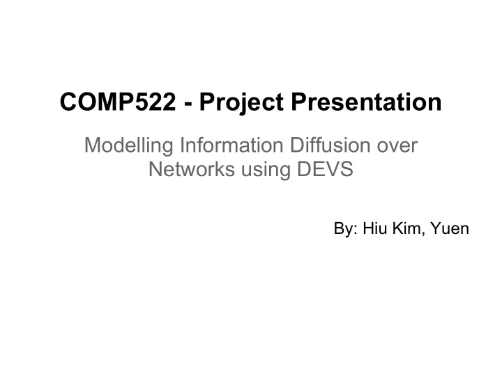 comp522 project presentation