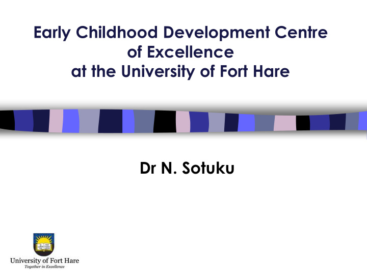 early childhood development centre