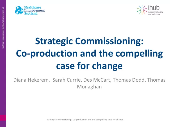strategic commissioning
