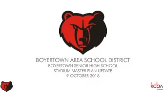 BOYER  YERTOWN  OWN AR  AREA  A SCHOOL  HOOL DI  DISTRI  TRICT  CT  BOYERTOWN  WN SENIOR  IOR HIGH