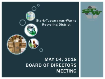 MAY 04, 2018  BOARD OF DIRECTORS  MEETING  ROLL CALL  APPROVE MAY 04, 2018  BOARD OF DIRECTORS