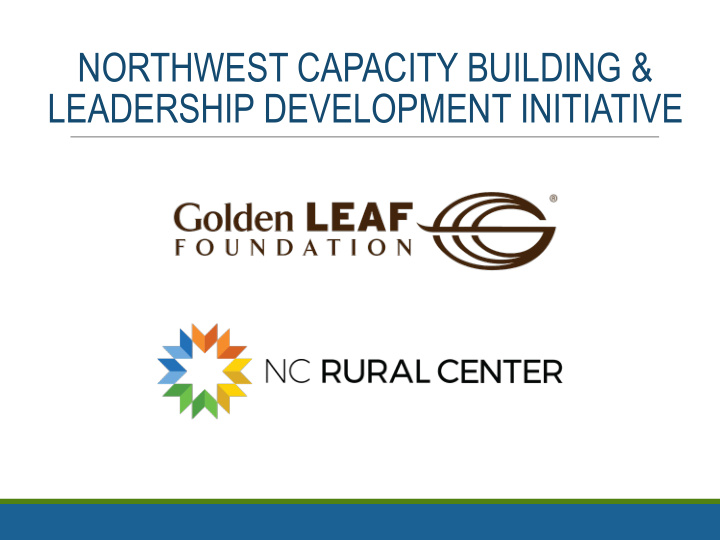 northwest capacity building leadership development
