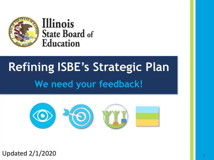 refining isbe s strategic plan