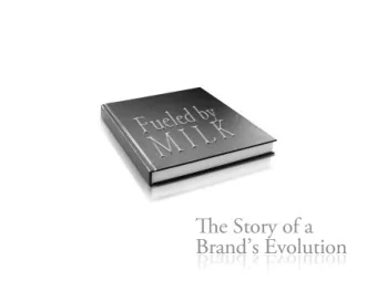 Once upon a time,  not that long  ago...  Youth believed  that milk was  boringthat  theyd