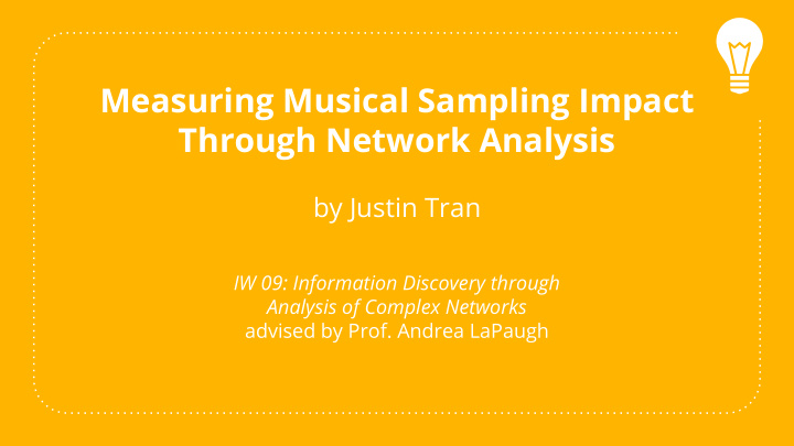 measuring musical sampling impact through network analysis