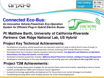 Connected Eco-Bus:  An Innovative Vehicle-Powertrain Eco-Operation  System for Efficient Plug-in
